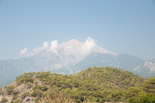 panorama of mountain in Turkey