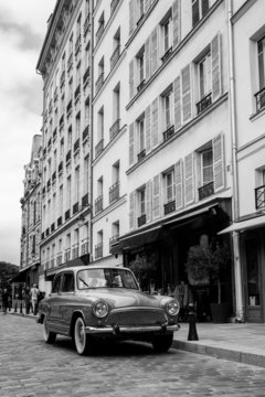 Fototapeta Old street in Paris France