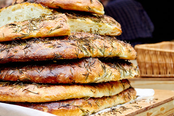 Focaccia bread with rosemary