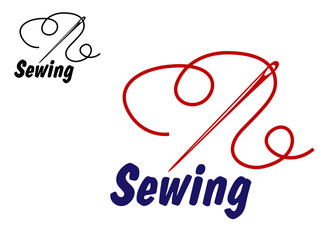 Needlework or sewing symbol