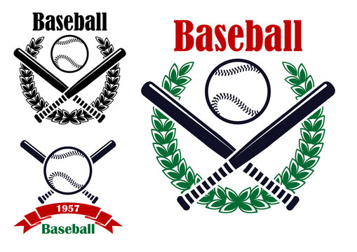 Baseball sporting emblems