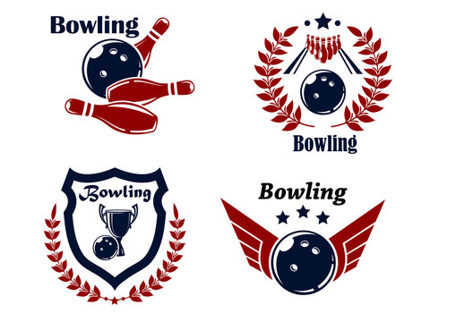 Bowling emblems or badges