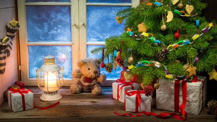 Christmas holiday in the countryside
