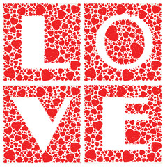 Love Heart Shaped Vector