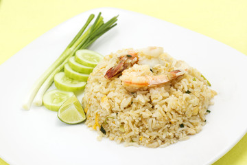 stir fried rice with shrimp