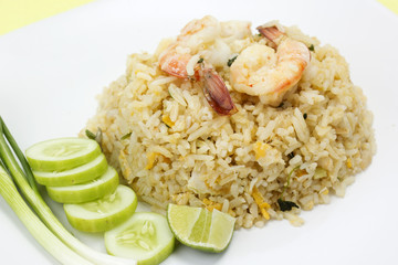 stir fried rice with shrimp