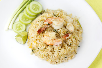 stir fried rice with shrimp