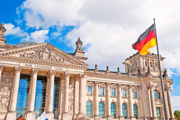 Fototapeta premium Deutscher Bundestag im Berliner Reichstagsgebäude