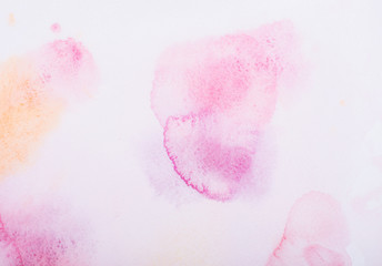 Abstract colorful hand draw watercolor aquarelle background.