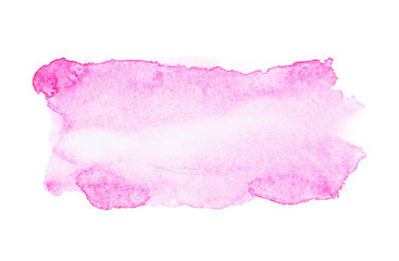 Abstract watercolor aquarelle hand drawn art paint on white