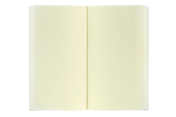 Blank yellow paper book