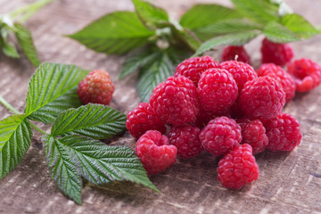 Fresh organic raspberry