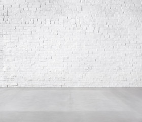 Room Made of Brick Wall and Concrete Floor
