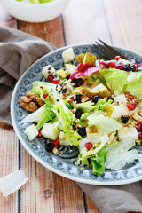 salad with fresh pear