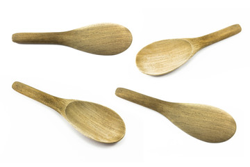 wood ladle isolated