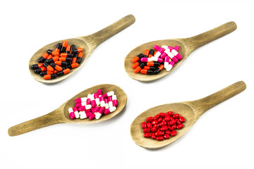 pill ladle isolated