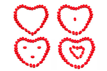 Heart pills isolated