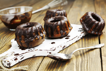 Muffins with chocolate