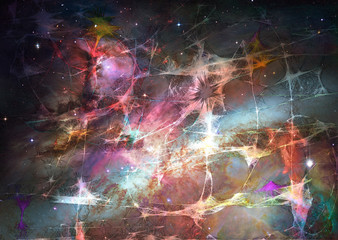 Obraz na płótnie Canvas weblike space abstract