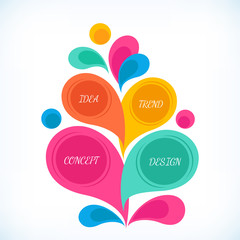 Infographics background for business