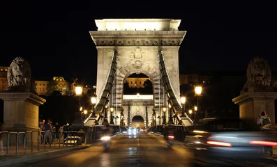 Foto auf Acrylglas Kettenbrücke die Széchenyi-Brücke