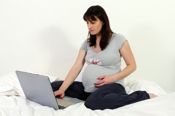 Pregnant Women and computer