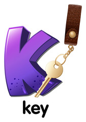 A letter K for key