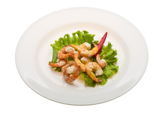 Unshelled king prawn