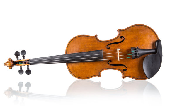 violin in vintage style