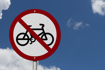 No Bikes Allowed Sign