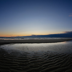 sunset at french atlantic coast