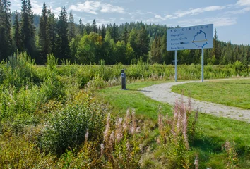  Information board arctic circle in Jokkmokk Sweden © sylviaadams