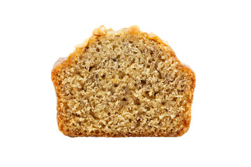 Sliced banana cake