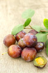 plums sweet