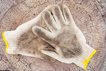 dirty gloves