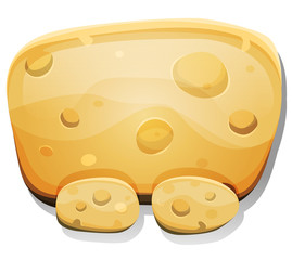 Cartoon Cheese Sign For Ui Game
