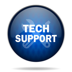 support internet blue icon