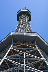 Petrin tower in Prague, Czech Republic