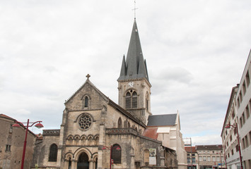 Fototapeta na wymiar Eglise notre dame des Vertus à Ligny en Barrois, Meuse