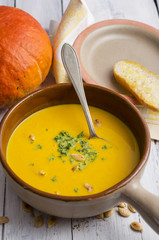 kürbis, kürbissuppe, suppe