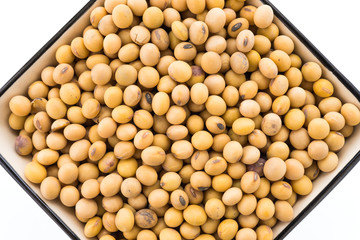 Soybean isolated on white background
