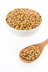 Soybean isolated on white background