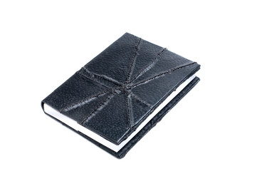 black leather  note book