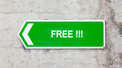 Green sign - Free
