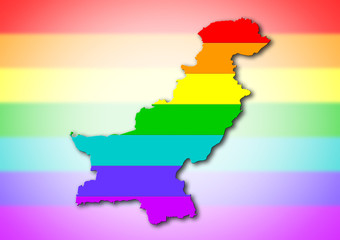 Rainbow flag pattern - Pakistan