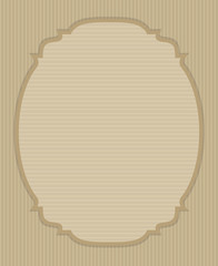 Decorative oval vintage frame