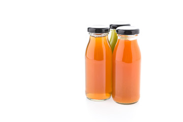 Juice bottle isolated on white background