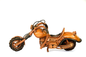 Bike Model made of wood and rattan