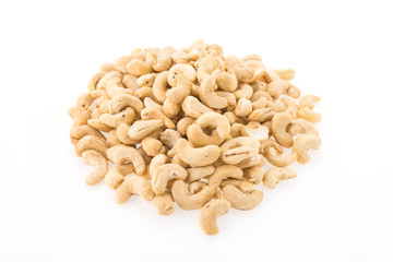 cashews isolated on white background