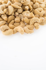 cashews isolated on white background